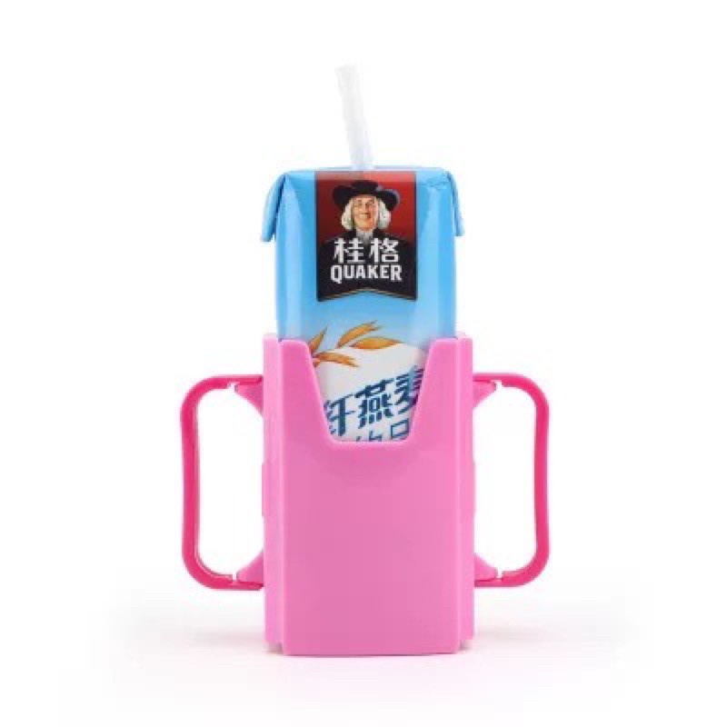 Milk juice box holder / tempat pegangan susu kotak wadah gelas minuman kotak