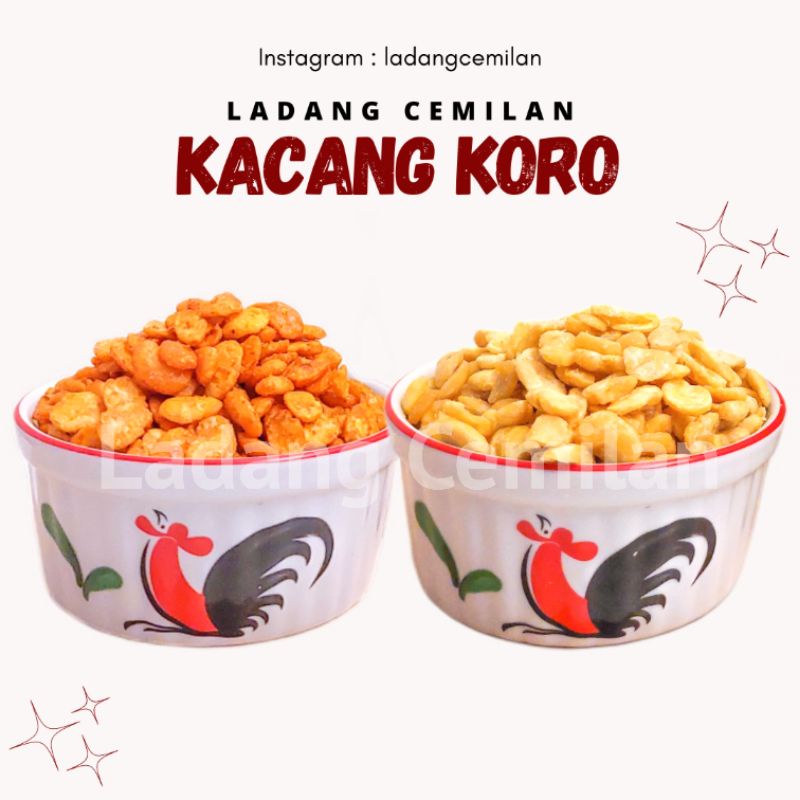 

KACANG KORO KUPAS ASIN 300 GR KACANG BOGOR SNACK LADANG CEMILAN