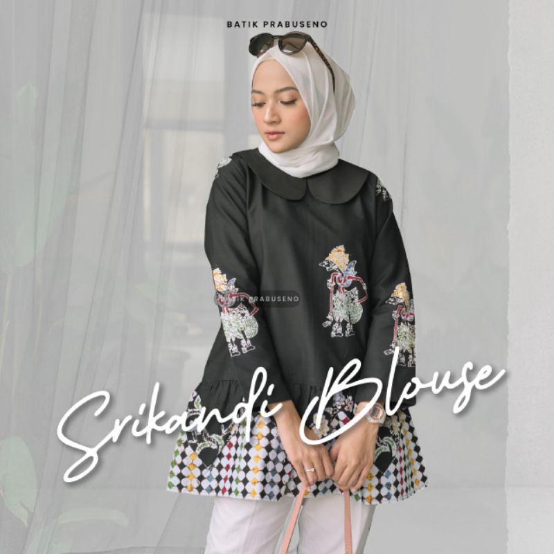BLOUSE SRIKANDI BATIK CAP WANITA ATASAN LENGAN PANJANG PREMIUM MODERN Prabuseno