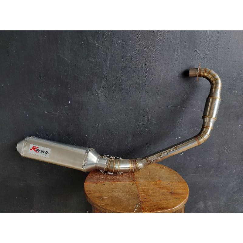 Knalpot racing leher boom stenlis pnp herex cb.gl.mp, tiger
