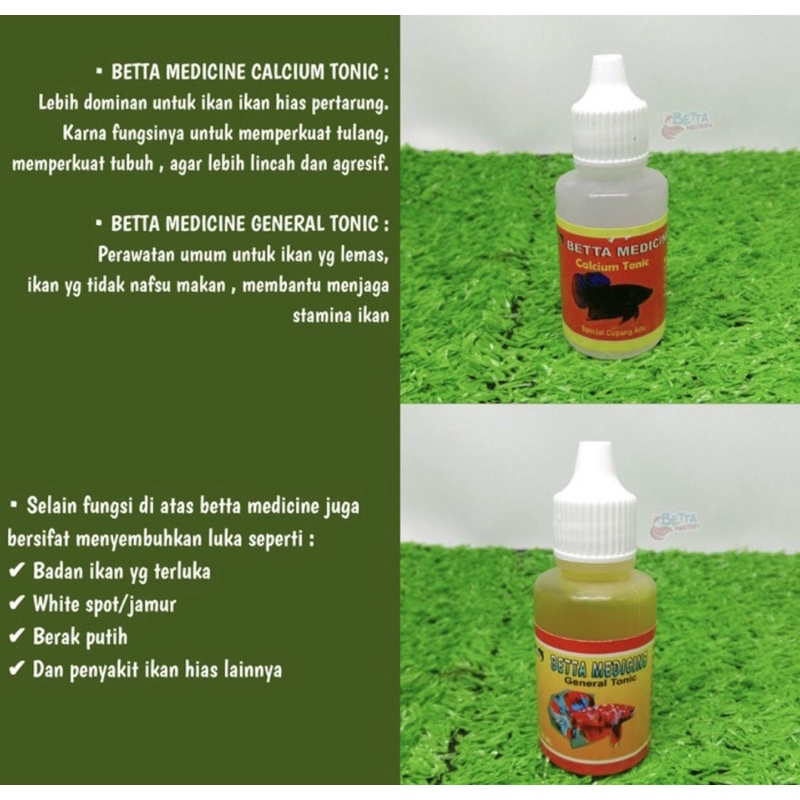 BETTA MEDICINE CALCIUM TONIC OBAT IKAN CUPANG HIAS TONIC BETTA MEDICINE