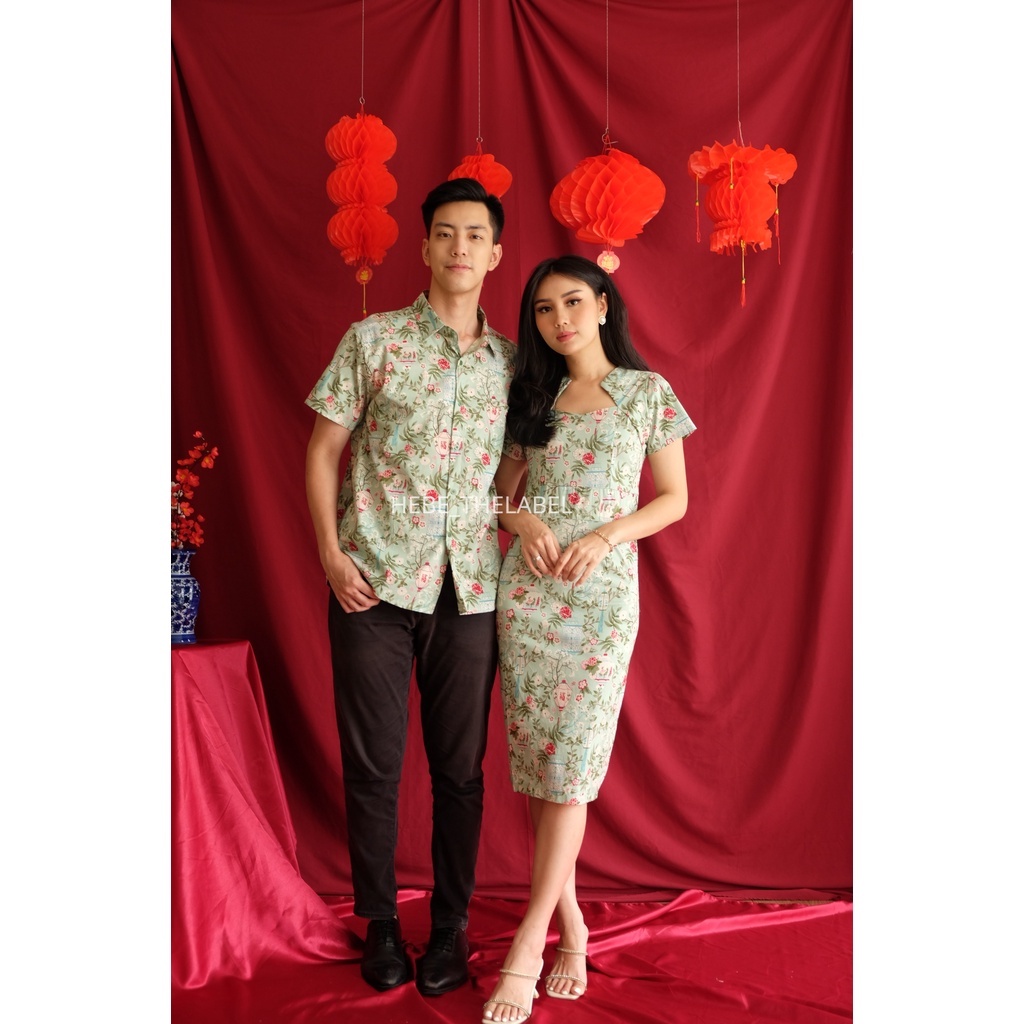 Kavi Batik Cheongsam Chinese New Year - (Men Short-Amia-Elera-Kora)