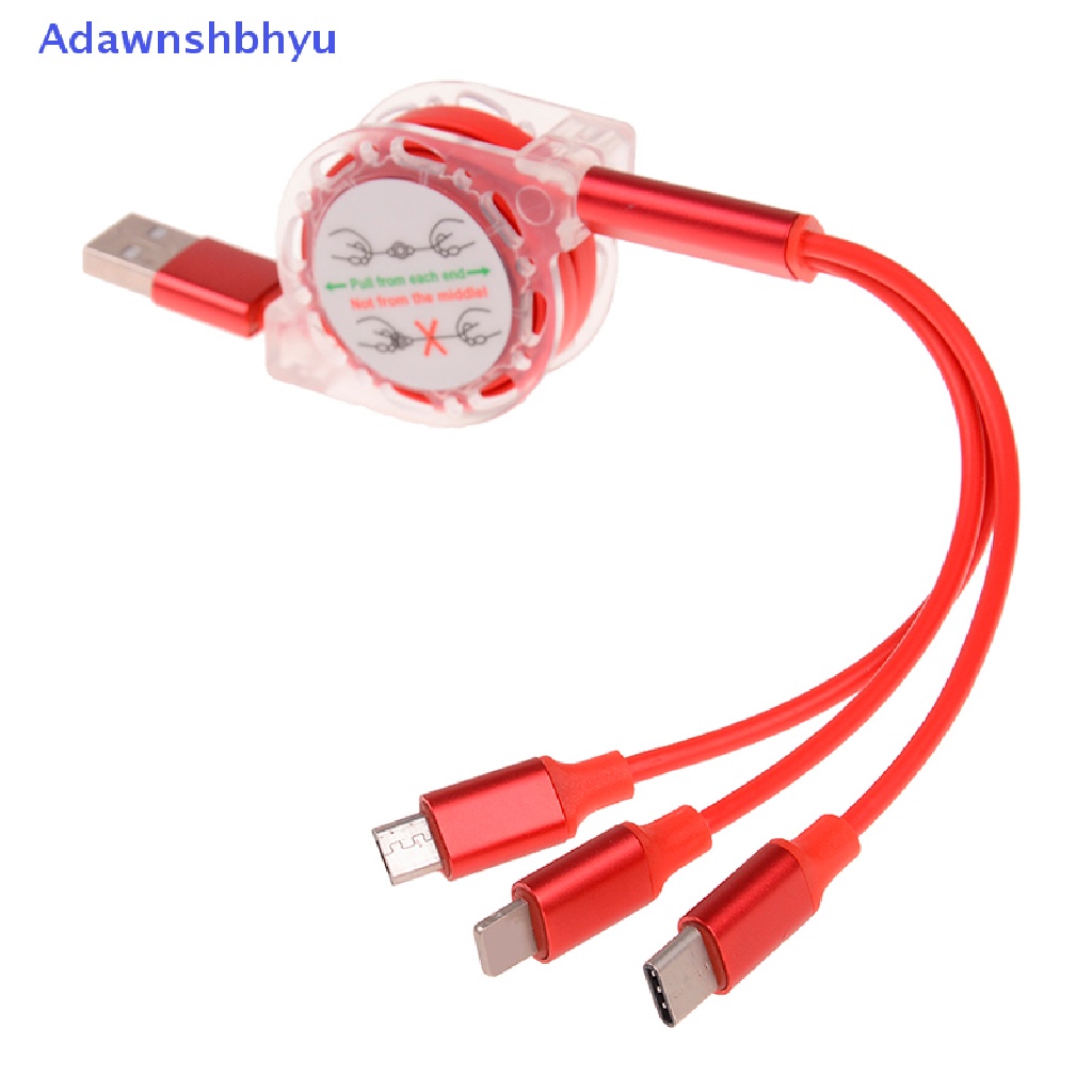 Adhyu Kabel Multi usb charging micro usb type c ios cord multiple charger cable ID