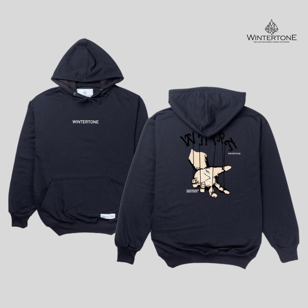 Sweater Hoodie Pria Distro Oversize Original WINTERTONE Hitam Streetwear Series 1 WNTRN Casual Cowok Cewek Suiter Hoody Pria Pullover Hodie Swater Jumper Hodie Sweeater Motif Sablon Unisex