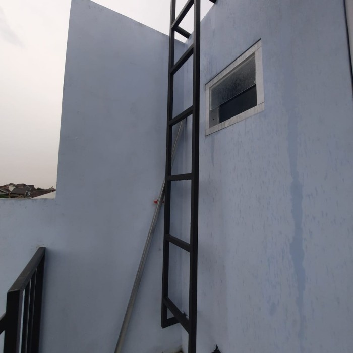 Tangga monyet tangga toren tangga dinding tangga minimalis galvanis