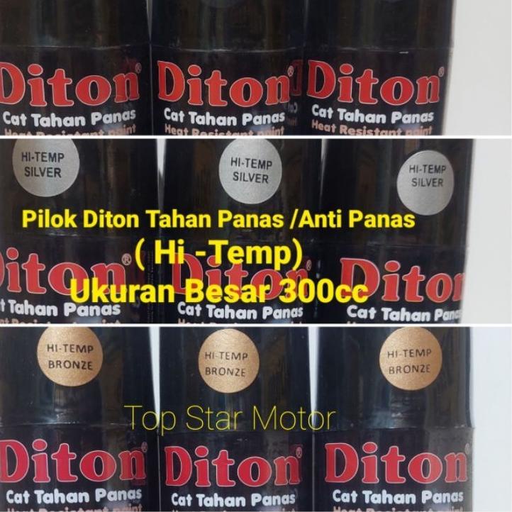 Terbaik.. Pilok Pilox Cat Diton Anti Panas Hitam Silver Bronze Hi Temp Black Silver Bronze Cat Tahan