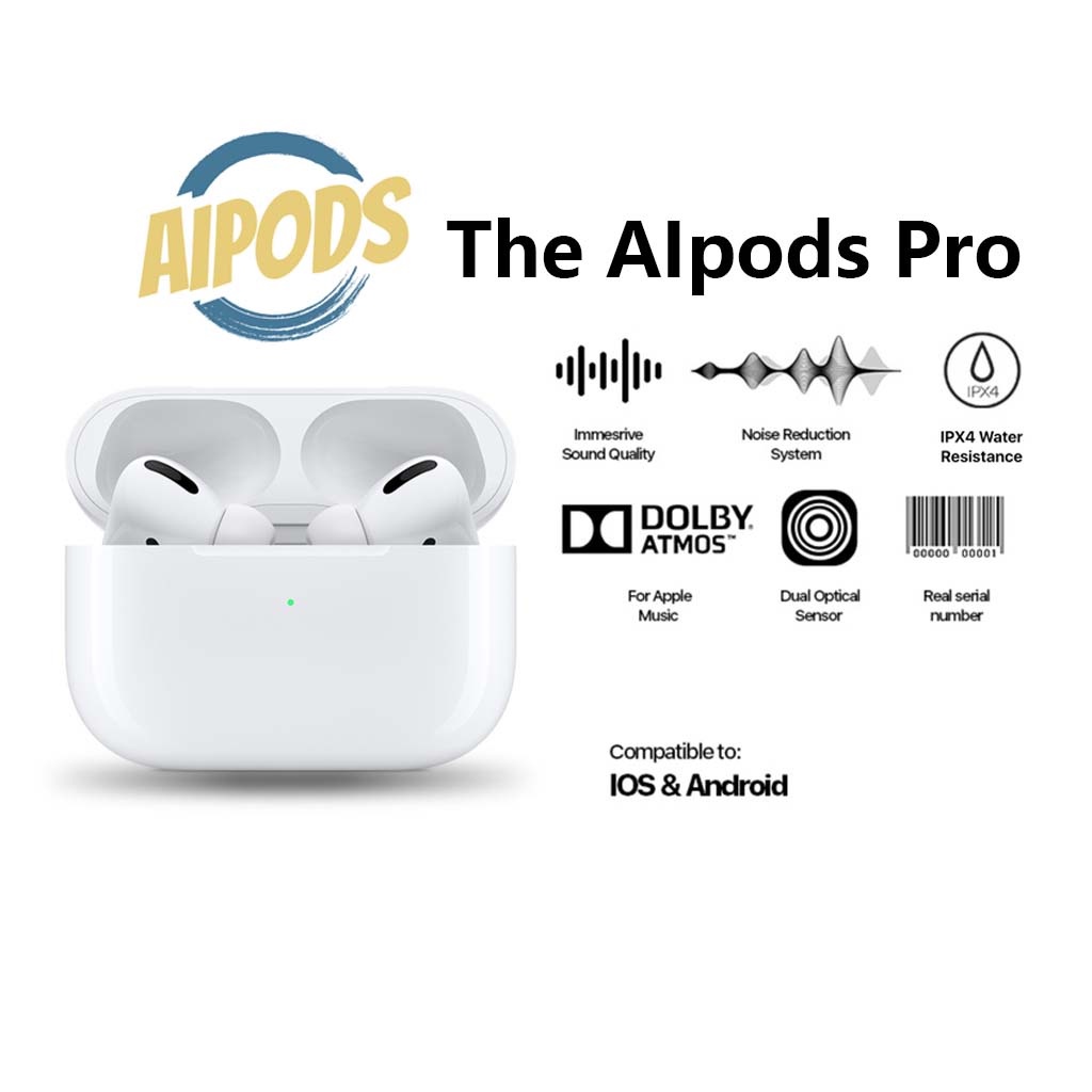 The Pods Pro 2023 Wireless Charging Case (IMEI & Serial Number Detectable + Spatial Audio) By Pods I