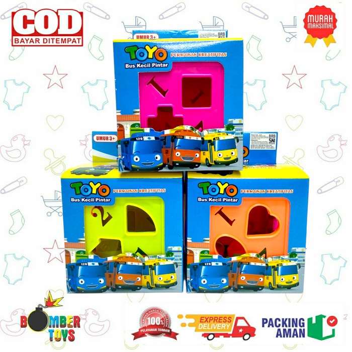 MAINAN ANAK PUZZLE BLOCK BLOK BALOK KUBUS MAINAN EDUKASI KREATIF 6sisi