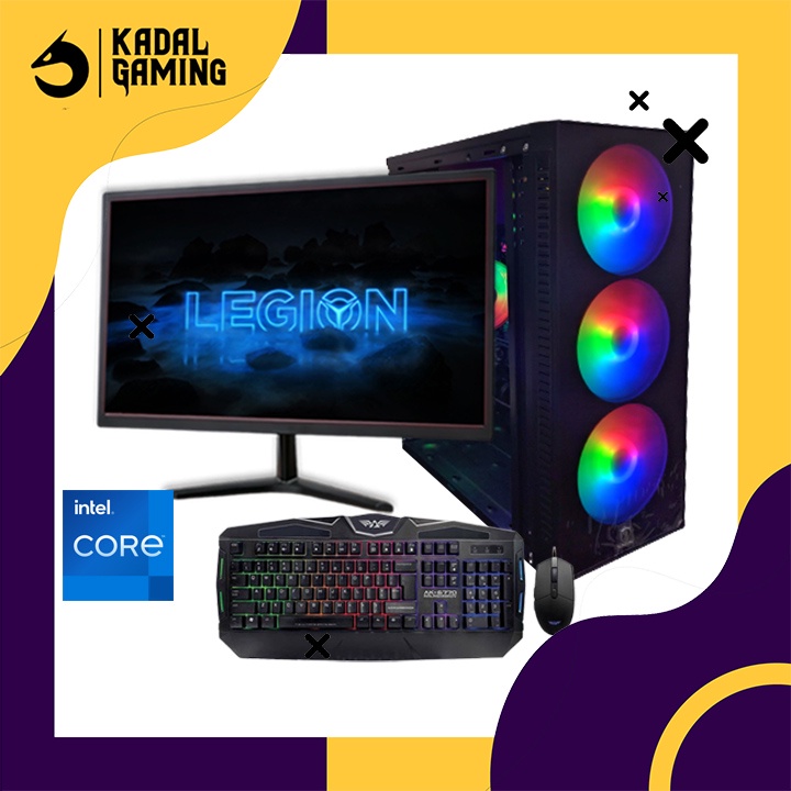 PC GAMING INTEL CORE i7 2600 VGA NVIDIA GT 730 4GB VRAM 8GB RAM KOMPUTER FULLSET