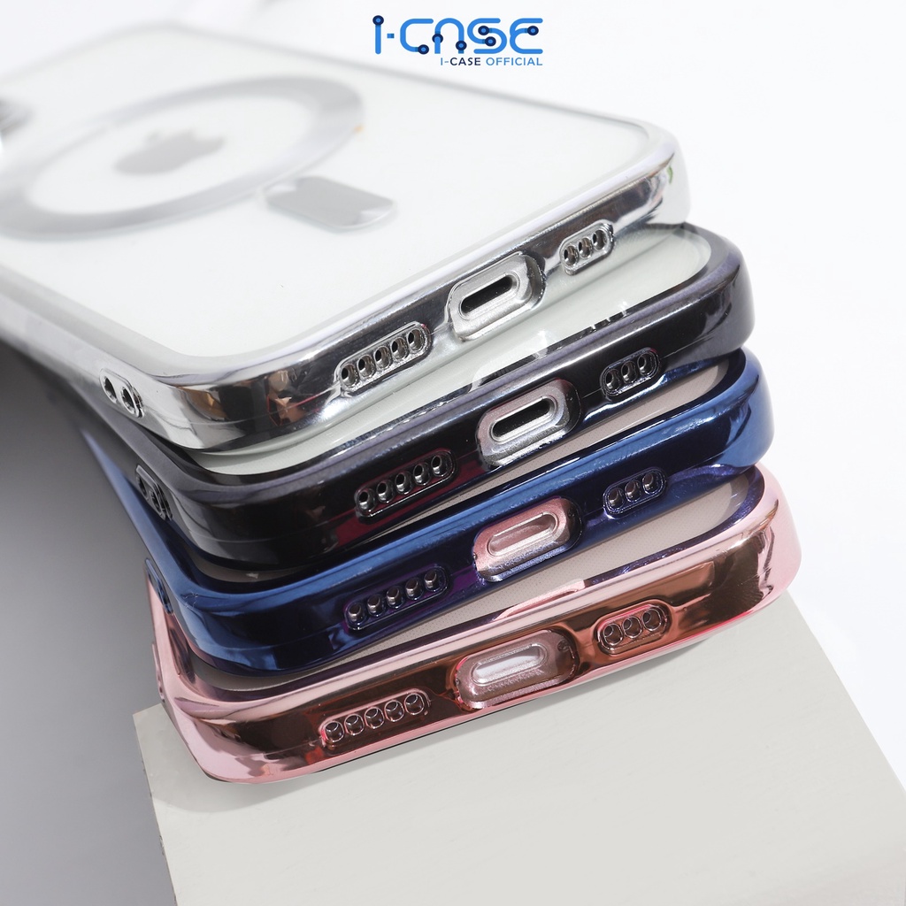 Clear Magsafe Electro plating For iPhone XR X XS MAX 11 12 13 14 PLUS PRO MAX