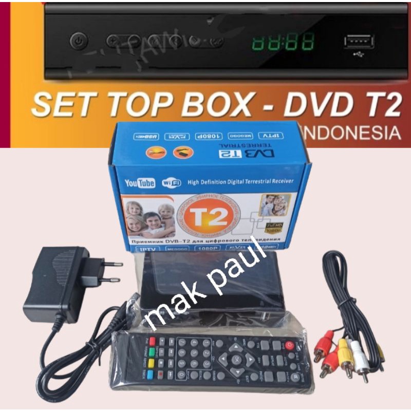 STB set top box DIGITAL TV DVB T2 sudah programer canel tinggal colok