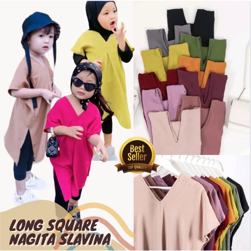 ATASAN ANAK NAGITA / LONG SQUARE USIA 4-9 TAHUN