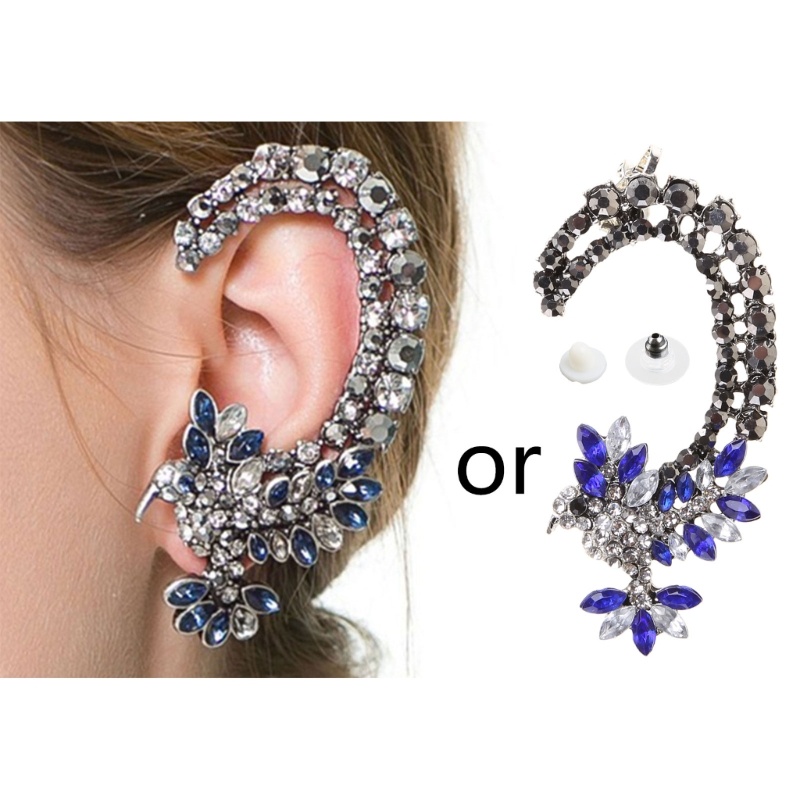 Siy Anting Wanita Untuk Berlian Imitasi Anting Tanpa Tindik Elf Ear Manset Telinga Klip Tanpa Lubang Aesthetic Pernikahan E