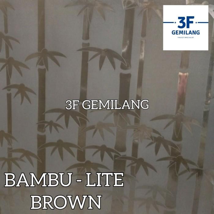 

Fiber Plastik Penutup Pagar Motif Bambu Lite Meteran 035