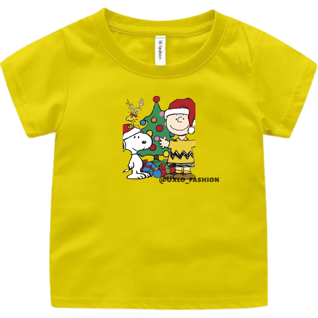 Kaos Baju Natal Anak Laki Dan Perempuan Unisex Umur 2sampai9 Tahun Motif Santa Claus Uxlo Fashion