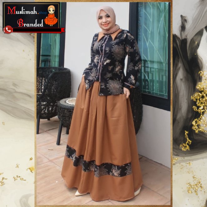 Setelan Rok Batik Remaja Terbaru Set Atasan Bawahan Wanita Setelan Deura Rok D292 MUSLIMAH BRANDED