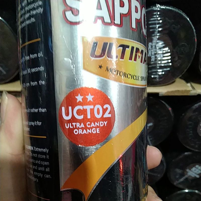 cat spray pilok pilox cat semprot sapporo ultimate saporo UCT02 ultra candy orange 400ml