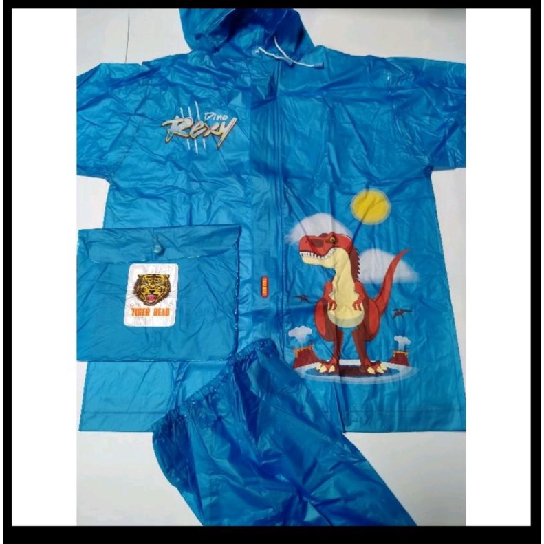 Jas Hujan Anak Remaja Tiger Head 68332 / Jas Hujan Remaja Warna Warni Anak SD / Mantel Anak Terlaris