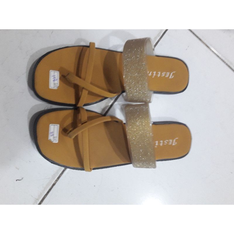sendal wanita teplek