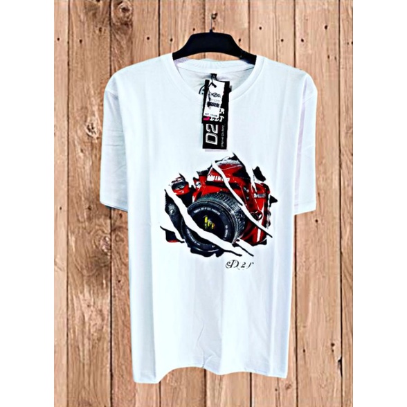 Kaos Distro Original D2R motif 3D 3 Dimensi bahan tebal adem baju pria wanita dewasa gambar kamera