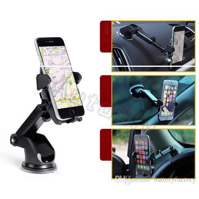 Aksesoris Holder Handphone Mobil Long Neck One - Touch Car Mount Tablet/Holder Hp Dudukan Kendaraan