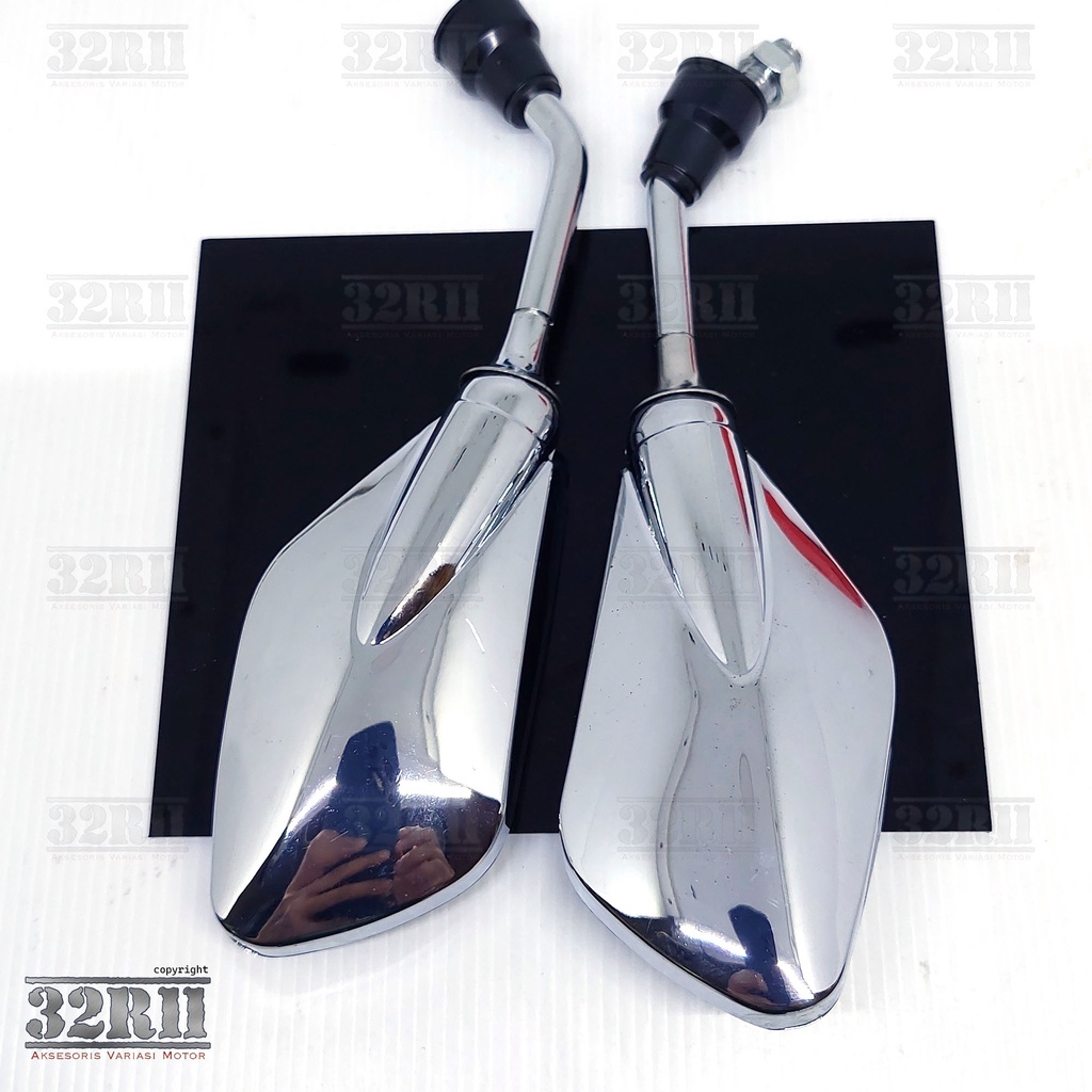 PROMO - Spion crom Plus handgrip jalu model ori honda jalu stang pcx harga 1 set