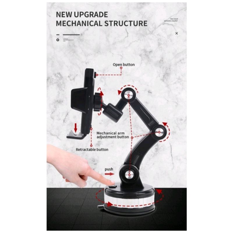 CAR PHONE HOLDER HD-61 UNIVERSAL STAND HANDPHONE