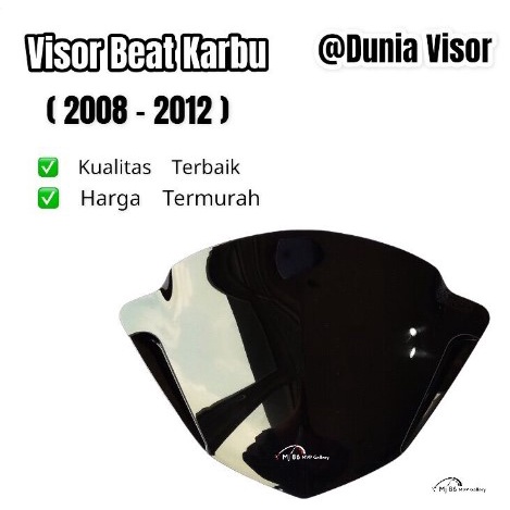 Visor Winshield Beat 2008-2012 beat carbu karbu full hitam dan full karbon carbon bahan tebal anti pecah MURAH DAN BERKUALITAS