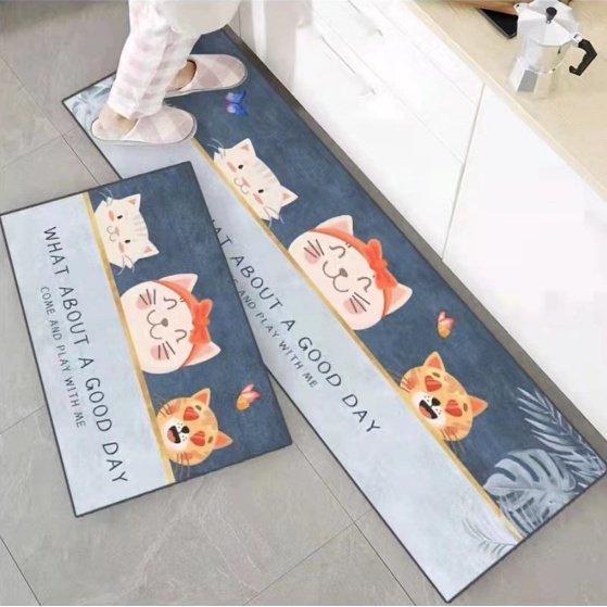 FYGALERYSURABAYA HL0466 2 in 1 Kitchen Floor Mat /Keset Alas Lantai Kamar Tidur Rumah Dapur Anti Selip/Keset kaki dapur