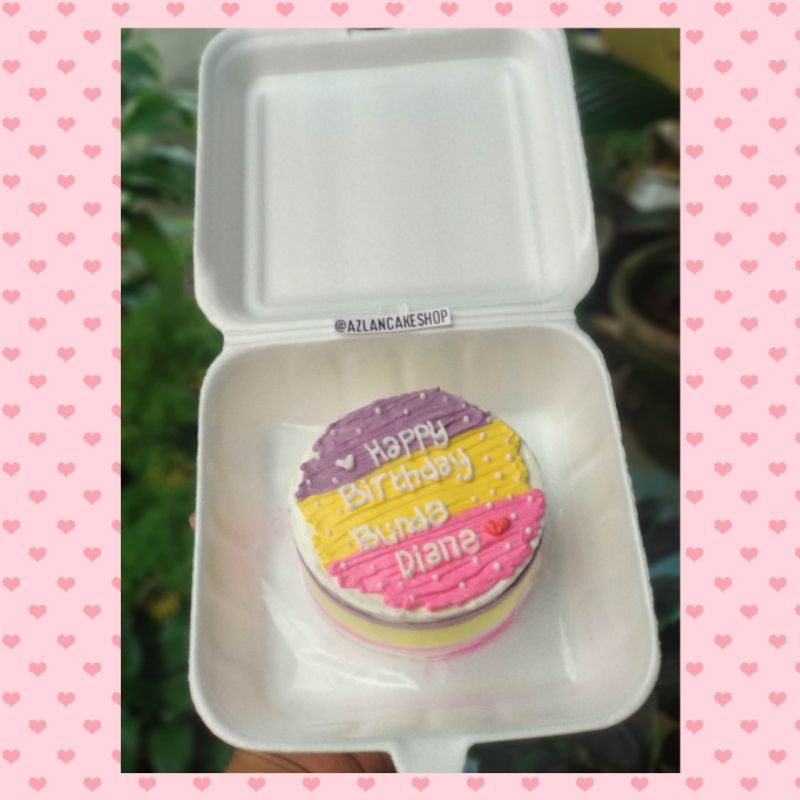 

READY STOCK ukuran 12 gradasi carakter simpel Bento cake, Mini cake, Corean cake, Lunch box cake