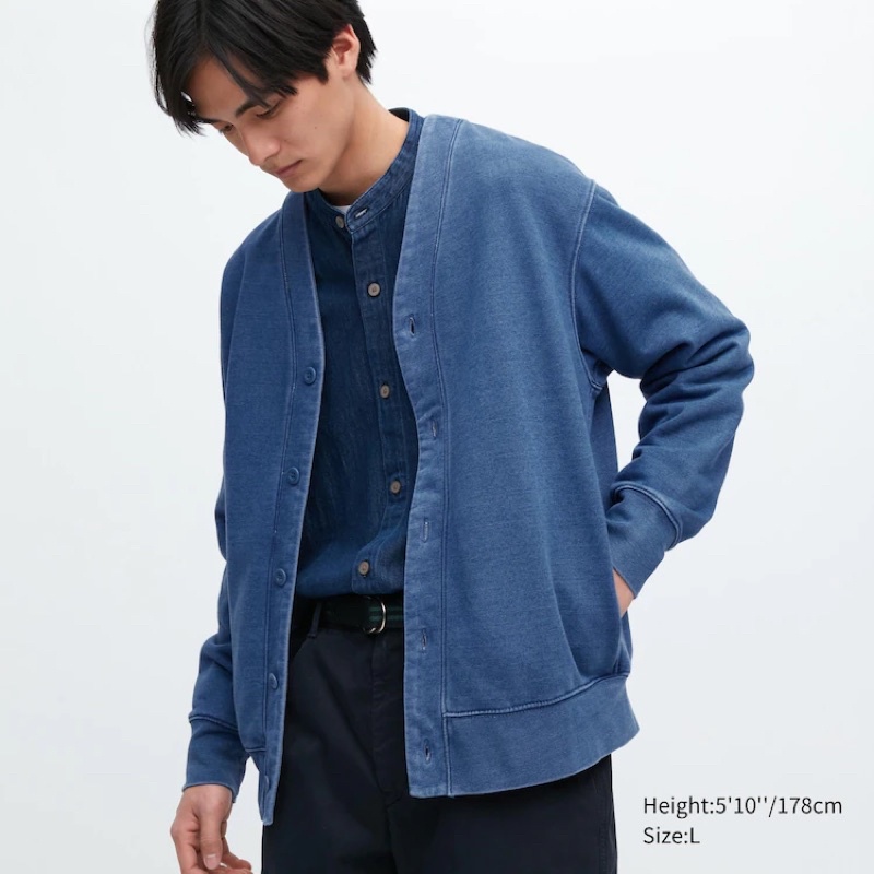 Men Uniqlo Cardigan Sweat