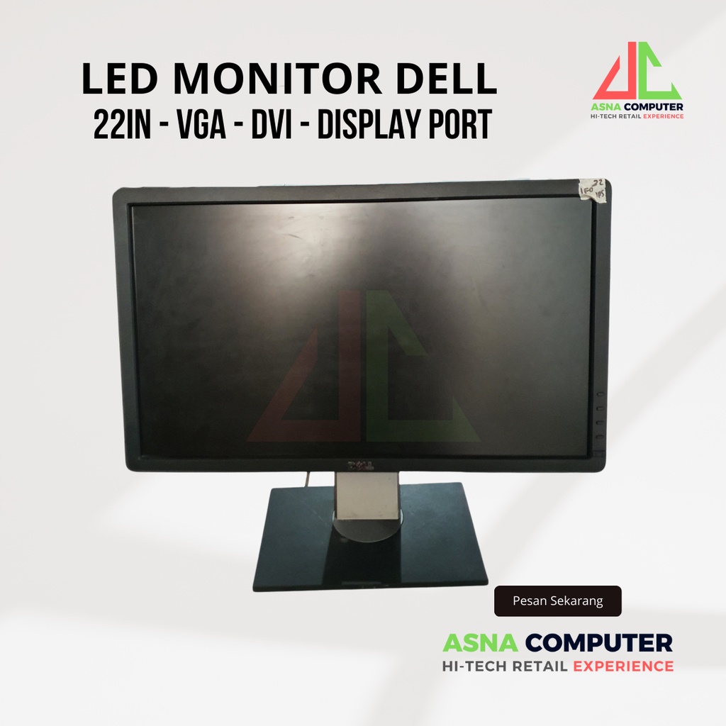 Layar LCD CPU Monitor Komputer LED Full HD 1080 VGA PC Gaming Bekas