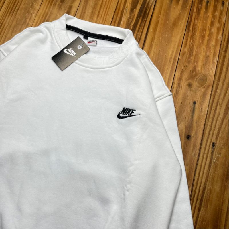 SWEATER CREWNECK NIKE SWOOSH TAPED HITAM AUTHENTIC FULLTAG &amp; LEBEL