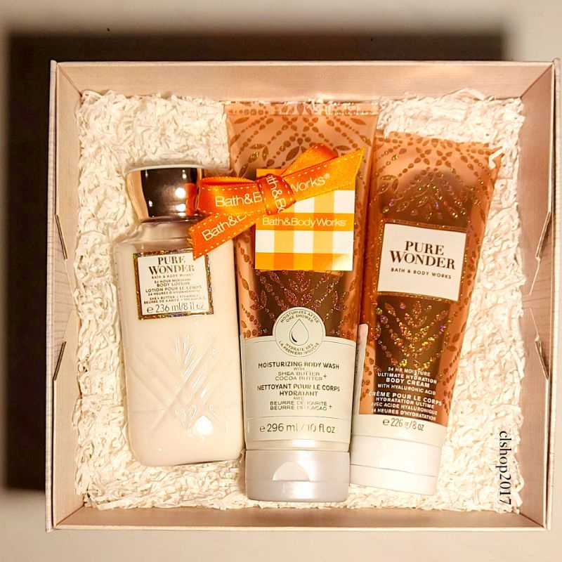 BBW PURE WONDER GIFT SET PAKET BATH &amp; BODY WORKS