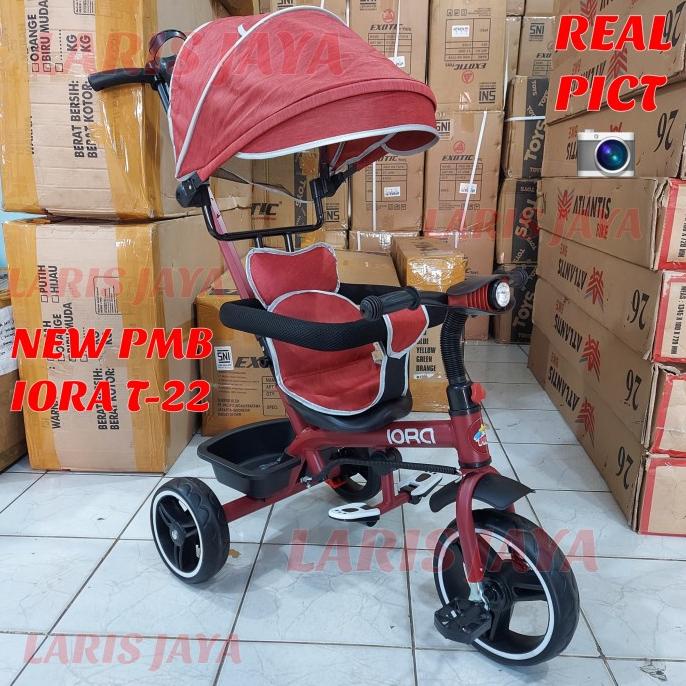 Sepeda Anak Roda Tiga Pmb Iora T22 Terbaru , Sepeda Roda Tiga Iora Pmb #Original
