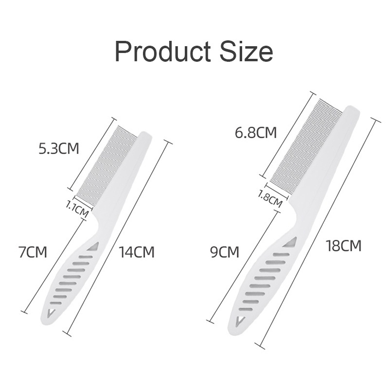 Sisir Kutu Panjang Jarum Halus Untuk Anjing Dan Kucing Pets Flea Comb