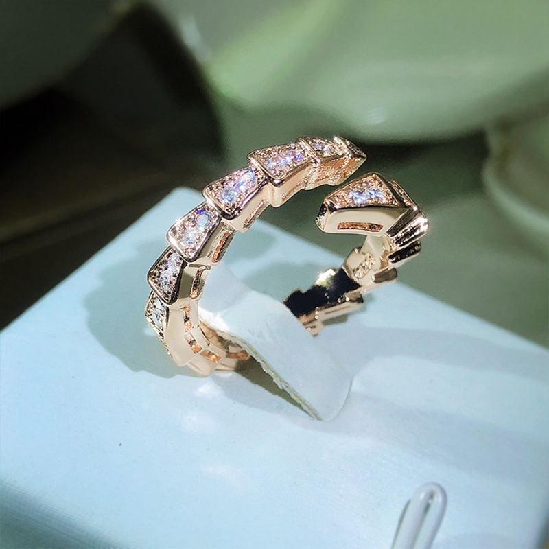 Fancyqube Jepang Cahaya Mewah Cincin Ular 925cap Sederhana Perempuan Pembukaan Adjustable Ular Cincin Hip Hop Pesta Ulang Tahun Perhiasan Hadiah