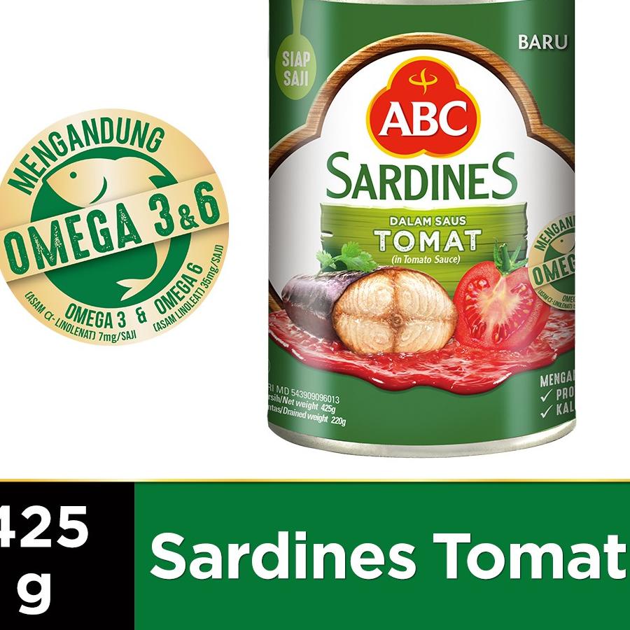 

☛☛ ABC Sarden Saus Tomat 425 g