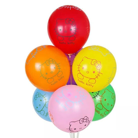 BALON LATEX KARAKTER HELLO KITTY  12 INCHI HARGA SATUAN