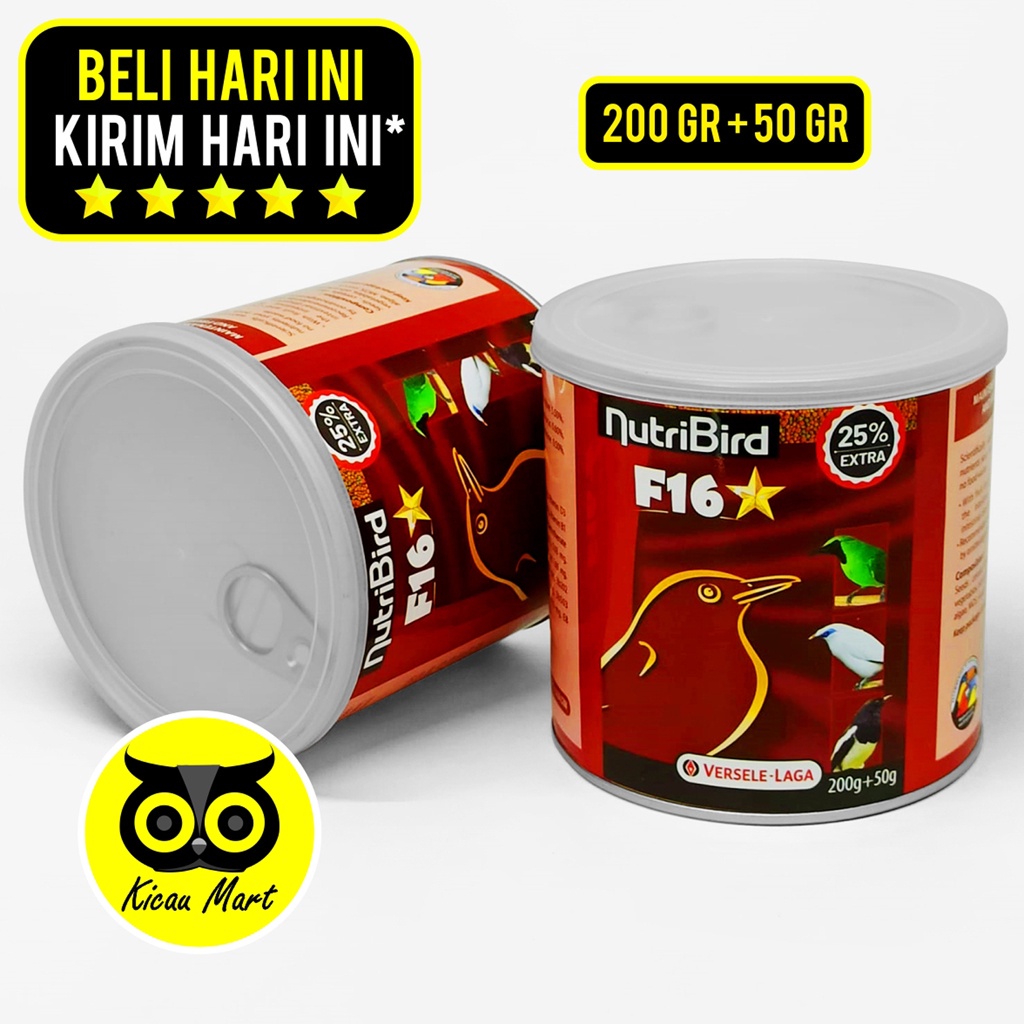 Nutribird F16 Versele Laga Bird Food Insect Fruit Pakan Makanan Harian Voer Pur Burung Cucak Jalak Kacer Poksay Murai