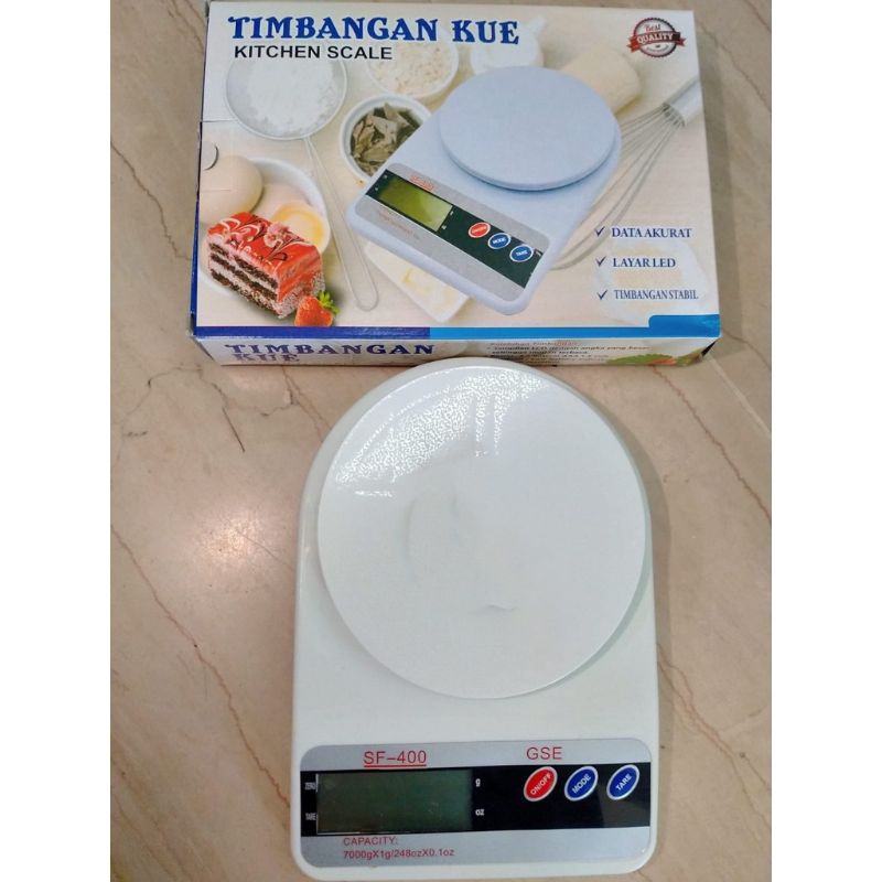 TIMBANGAN DAPUR MURAH DIGITAL KITCHEN SCALE SF 400 7KG