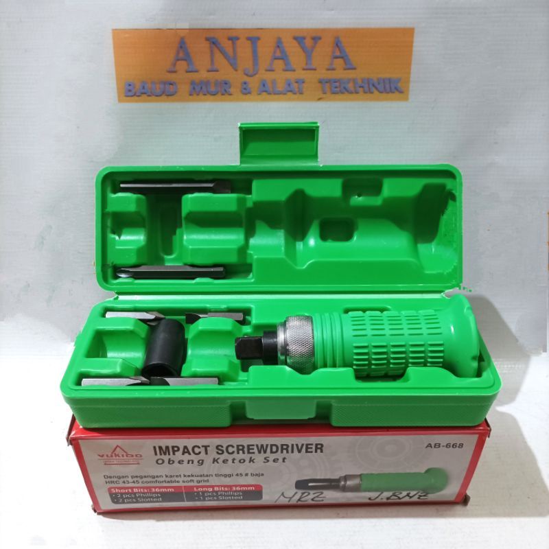 YUKIDO Impact Screwdriver - Obeng Ketok SET