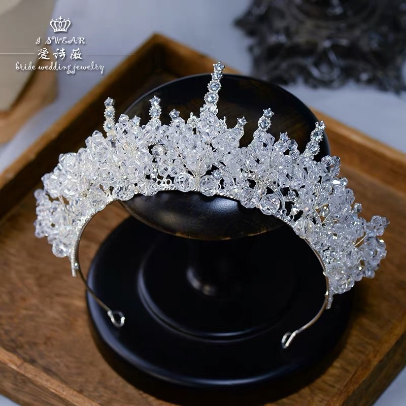 Wedding Mahkota【126】crown headpiece bridal aksesoris pengantin hijab wanita hiasan rambut