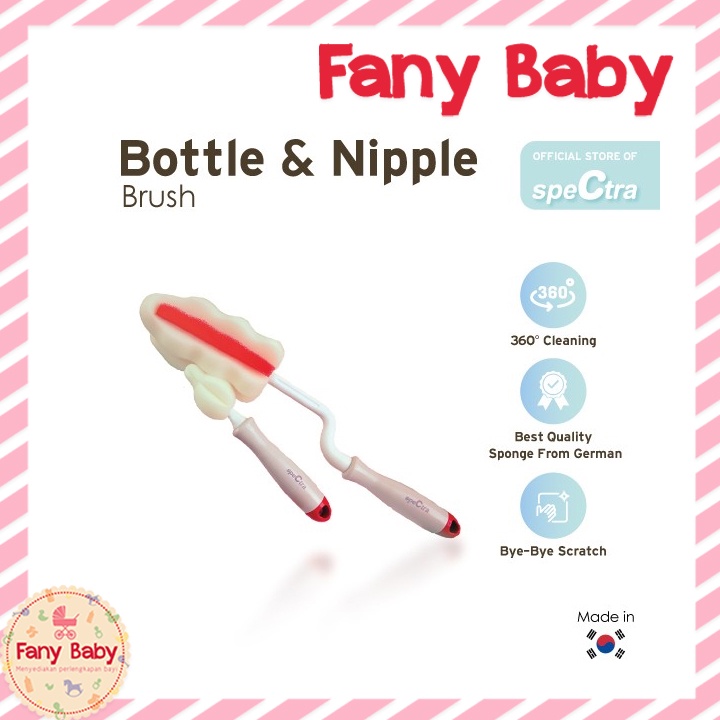 SPECTRA BOTTLE NIPPLE BRUSH / SIKAT BOTOL