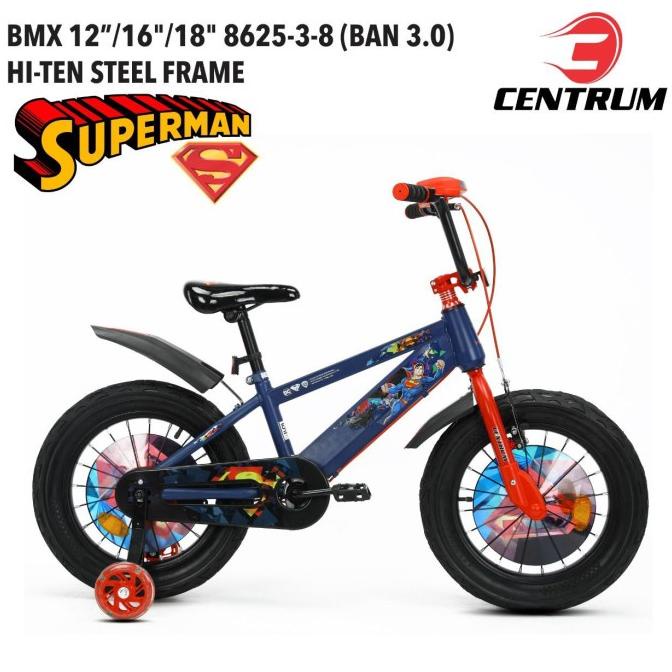 Sepeda Anak Bmx 18 Inch Centrum Superman #Original