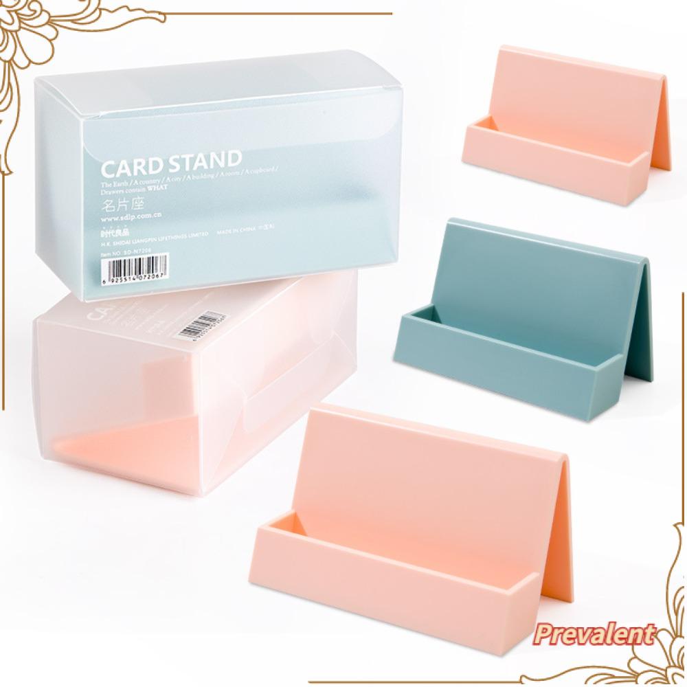 Preva Card Box Portable Perlengkapan Rumah &amp; Kantor Desktop Organizer Pajangan Kartu Stand