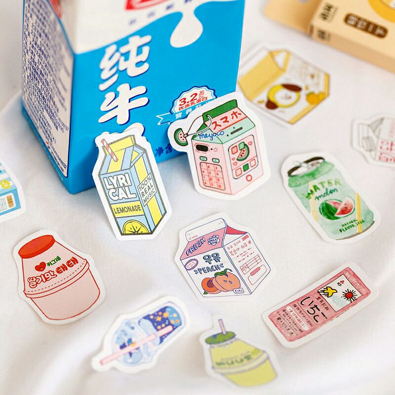 

stiker milk fresh