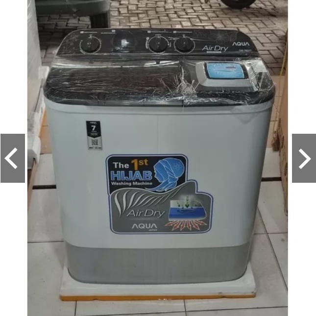 ALJ Mesin Cuci 2 Tabung Aqua 8 Kg QW 860 XT QW860XT Khusus Bogor