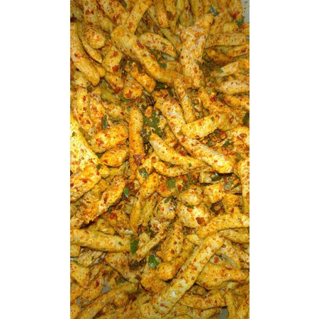 

Cemilan pedas / Cemilan kekinian / Basreng pedas daun jeruk 250gr