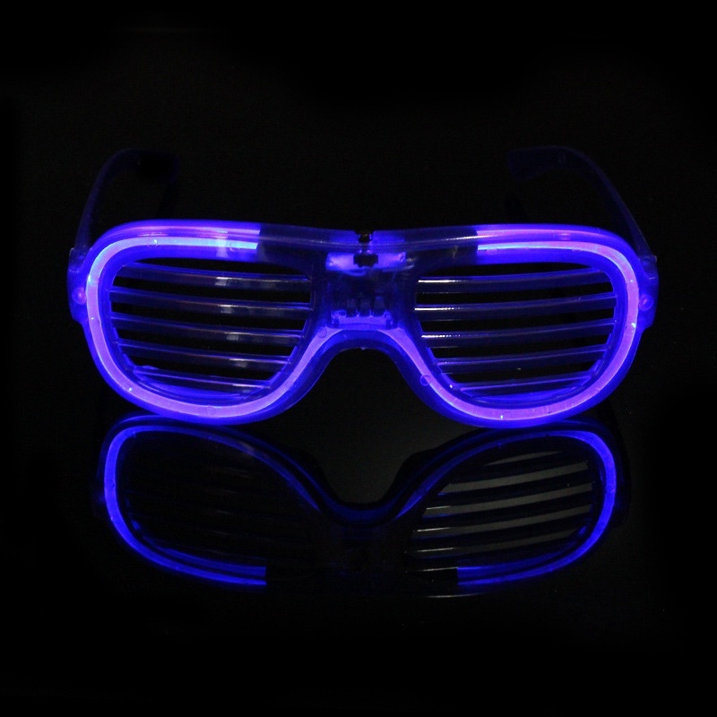 【antop】LED Kacamata Lampu Luminous Party Pesta Nyala Malam Colorful Eyeglass Aksesoris Fashion
